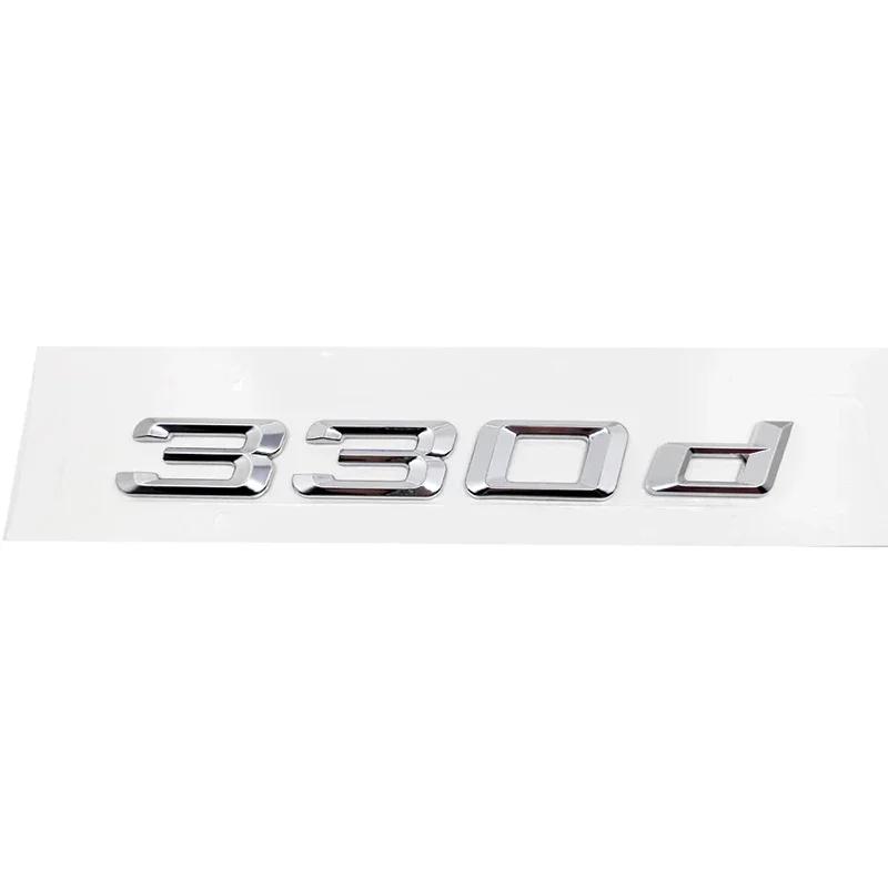 ABS Car Rear Trunk Letters Logo Badge Emblem Sticker For BMW 3 Series 318d 320d 325d 328d 330d 335d E46 E90 E91 F30 F31 F34 G20
