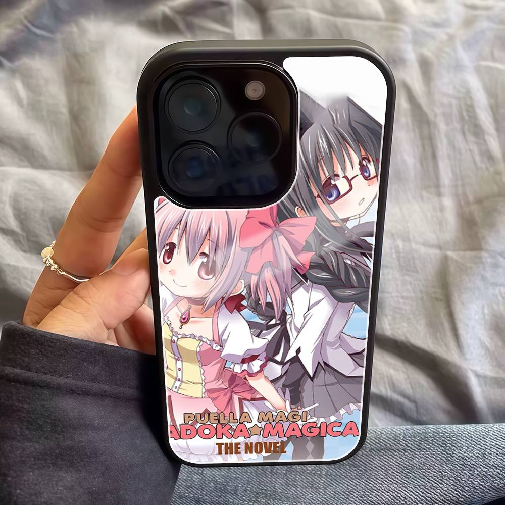 P-Puella Magi Madoka Magica Phone Case For IPhone 17 Air 16 E Pro Max 15 14 13 Mini 12 Pro 11 Max Plus Black Cover