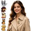 Pet Theme Brooch Cartoon Dog Enamel Brooch, Alloy Puppy Lapel Pin for Men Women, Pins Decorative Badge Clothes Bag Hat Scarf Suits Women