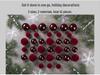 42-Piece Velvet Flocked Christmas Ball Set with Pendants - Bestseller Holiday Decorations