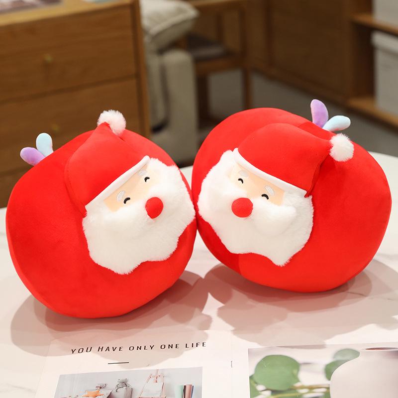 Creative Apple Santa Claus Plush Toy Christmas Ornament Figure