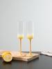 Multicolor Champagne Flute Tall Glass Light Drinking Glass Sparkling Wine Glass Glass Cup Sweet Wine Glass Housewarming Gif