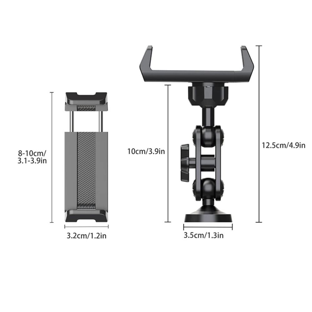 Adjustable Gym Phone Bracket 360 Degree Rotation Magnetic Rack Phone Stand  Metal