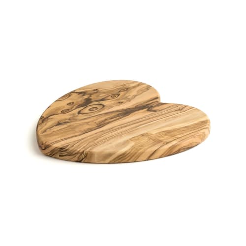 BERARD Olive Cutting Board, Heart, Medium