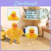 Figurilla de Pato Amarillo Musculoso para Escritorio Juguete para Aliviar el Estrés para Decoración del Hogar y la Oficina