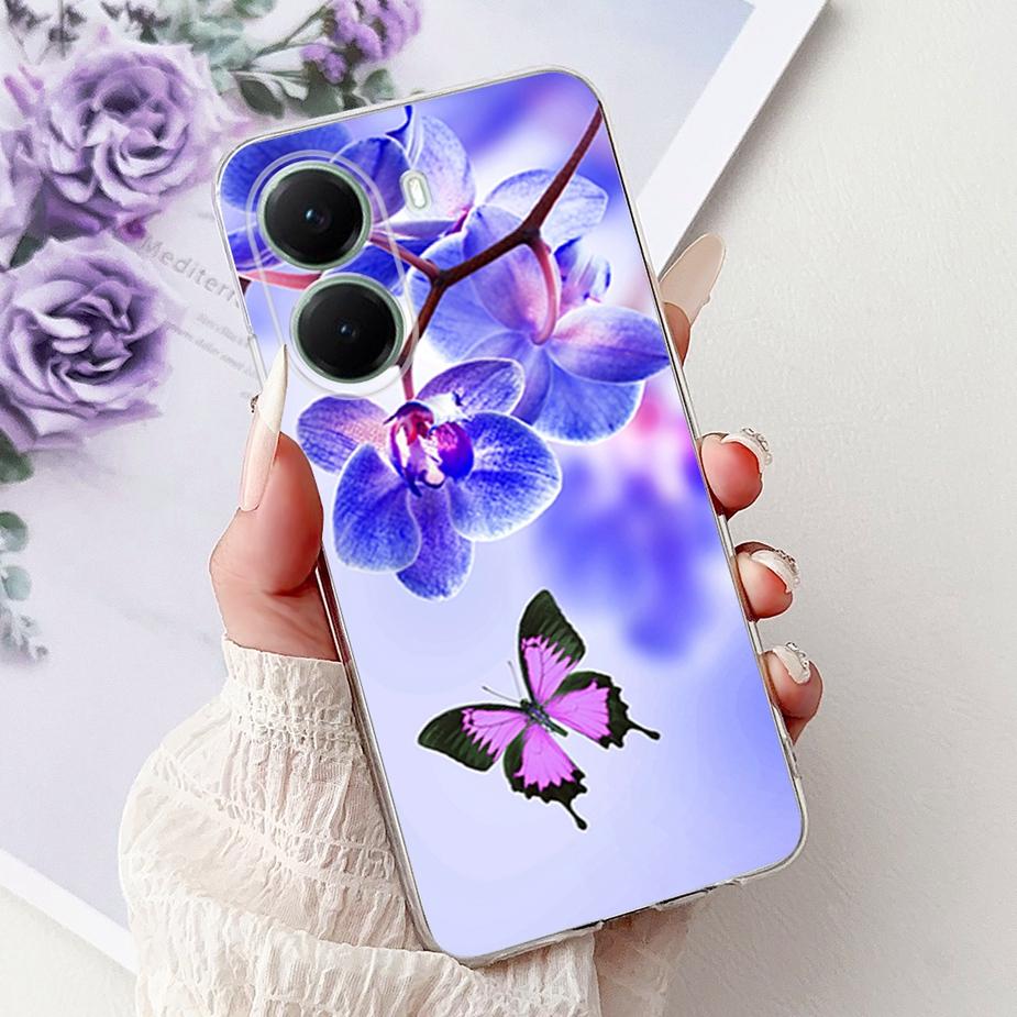 For Xiaomi Poco X7 Pro 5G Case Cute Panda Flowers Painted Cover Soft Slim Phone Case For Xiaomi Poco X7 PocoX7 Pro Fundas Bumper