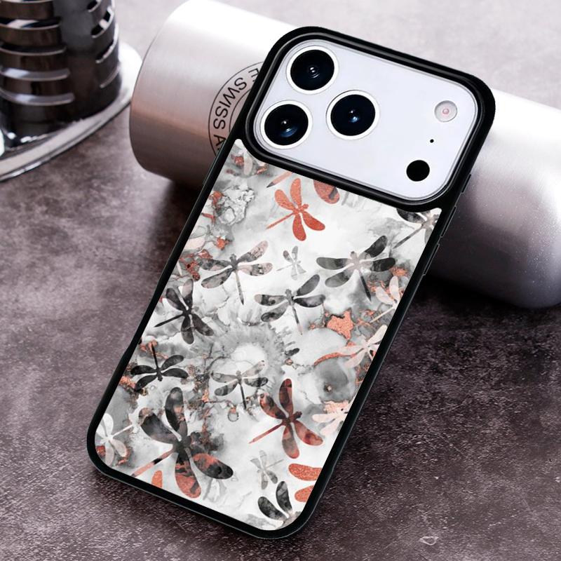 Dragonfly Phone Case For iPhone 17 16 15 14 13 12 11 Pro Max Plus 17Air Soft Silicone Cover