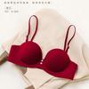 Sexy leopard print small breasts gather underwear women's no steel ring upper support not empty cup anti-sagging adjustment close breast bra cover