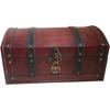 Treasure Chest - Infinimo - Pirate Box - Combination Lock - Solid Wood - Vintage