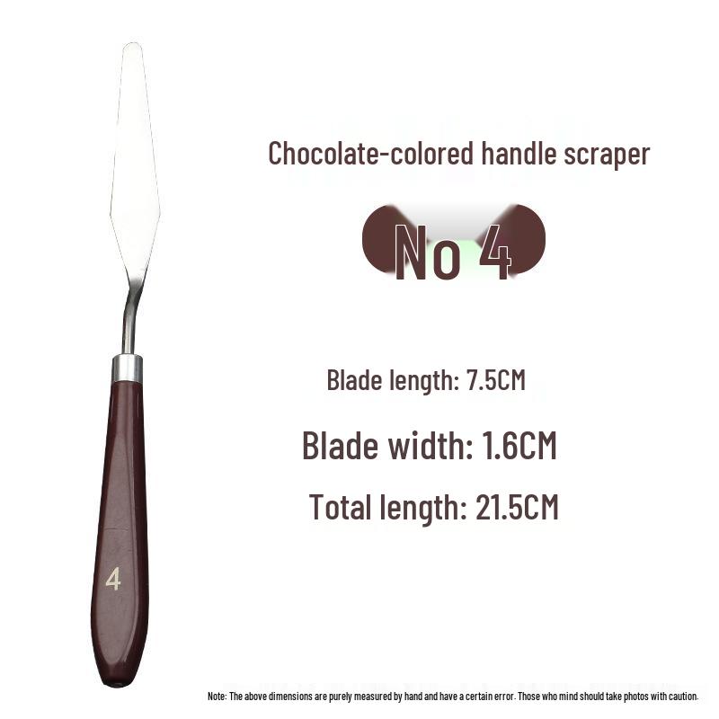 5-Piece Stainless Steel Palette Knife Set for Gouache and Oil Painting