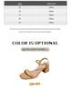 Sandali Peep-Toe con Tacco Chunky Stile Fatato - Calzature Estive da Donna Morbide, Comode, Senza Tallone, a Fascia Singola.