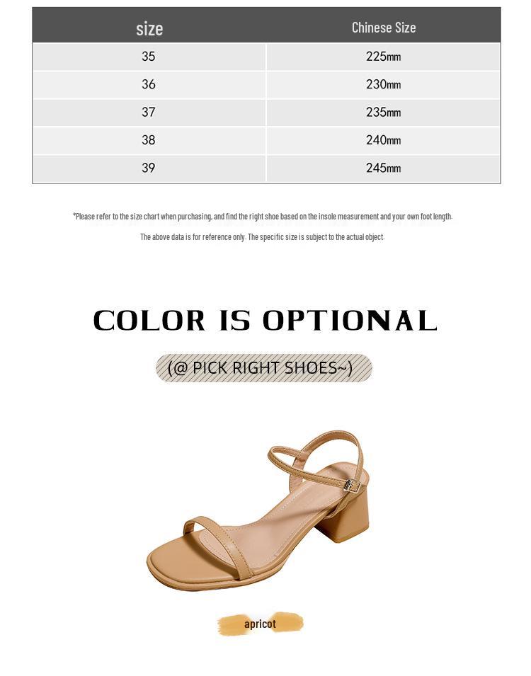Sandali Peep-Toe con Tacco Chunky Stile Fatato - Calzature Estive da Donna Morbide, Comode, Senza Tallone, a Fascia Singola.