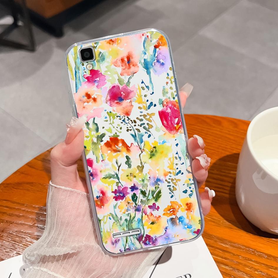 Für Oppo F3 F11 F21 F7 F9 F1 F1S F5 F19 F17 F15 Pro Handyhülle Schöne Bunte Blume Transparentes Silikon TPU Anti-Sturz Schutzhülle Oppo Capa