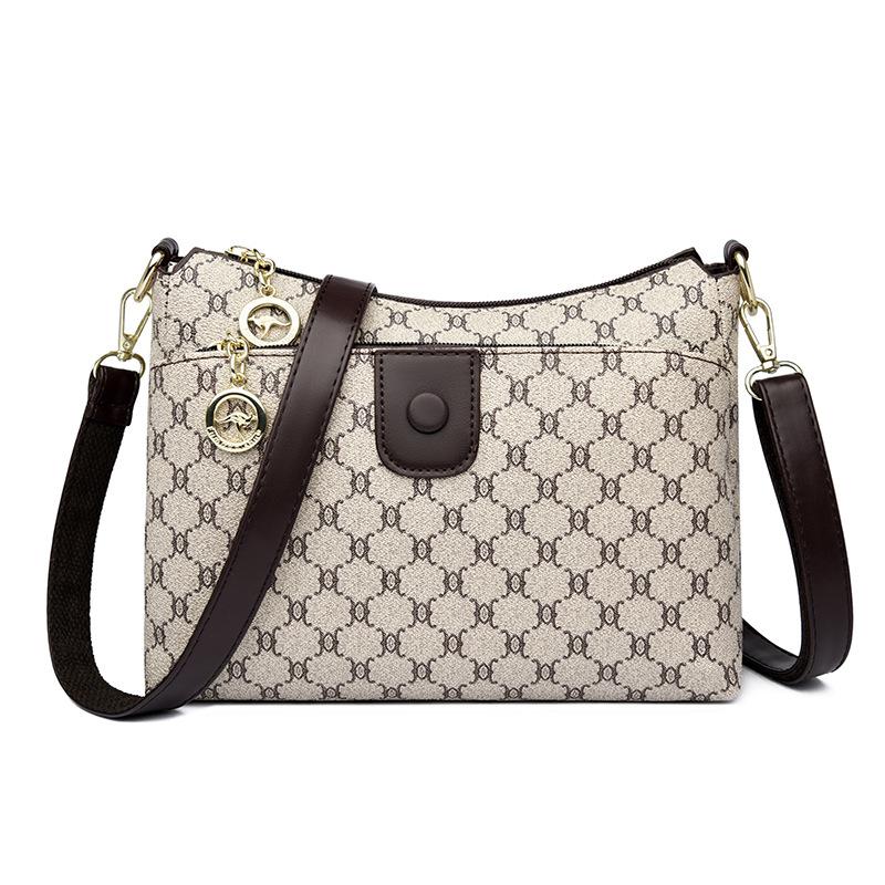 Jednoramenná taška, Dámská lehká retro crossbody taška, Elegantní dámská taška, Všestranná kabelka