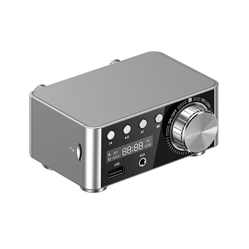 Audio HiFi Bluetooth 5.0 Power Class D Amplifier TPA3116 Digital Amp 50W*2 Home Audio Car Marine USB/AUX IN Theater Amplifiers