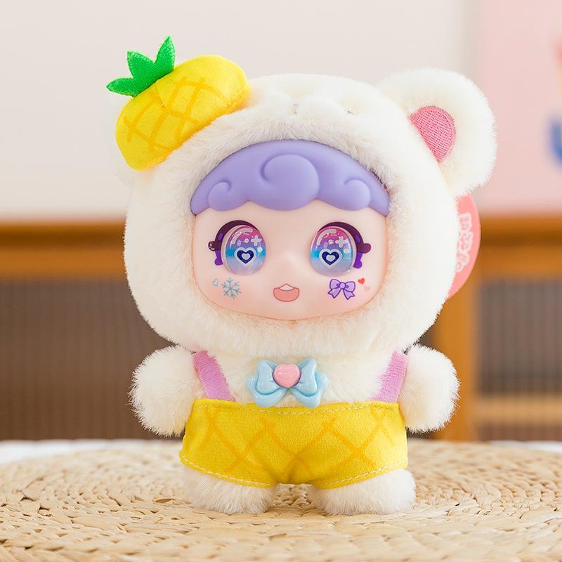 MM toffi kolorowa owocowa pluszowa seria pudełek-niespodzianek modny prezent do zabawy urocza lalka-zawieszka dla dziecka