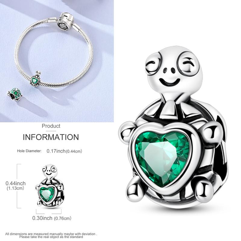 Neuer 925er Silber Kaktus Kleeblatt Anhänger Frühlingsgrüne Serie Perlenanhänger Für Original Perlenarmband DIY Schmuck