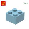 Non-Toxic 77Pcs/Lot 3003 2X2 High 4-Hole Building Blocks Moc Color Parts Compatible With Bricks Diy Children Toy Assembly Gift Box