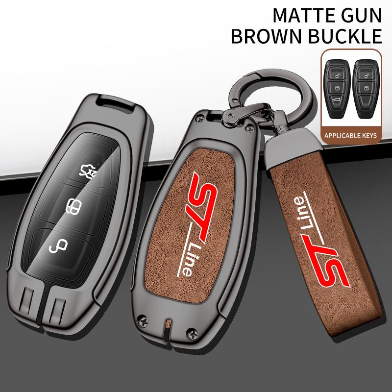

Car Key Fob Case Full Cover Protector Remote Shell Holder For Ford STLine Fiesta Focus 3 Mondeo Smart Remote Keyless Accessories