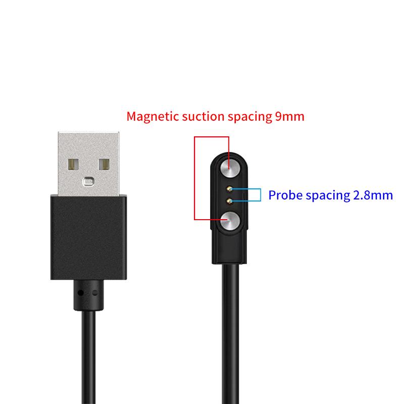 2 Pins 4Pins Smartwatch Dock Magnetic Charger Adapter Usb Charging Cable Cord For Smart Watch Power Charge Wire Accessories
