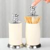 Automatic Pop-up Toothpick Box Home Stainless Steel Toothpick Box Personality Creative Press Storage Box Hotel Toothpick Jar