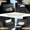 Car Tissue Holder, WHHMK Tissue Box Cover Keep Car Tidy, Premium PU Leather Backseat Napkin Rectangle Organizer, Extra Large Tissue Box Storage In
