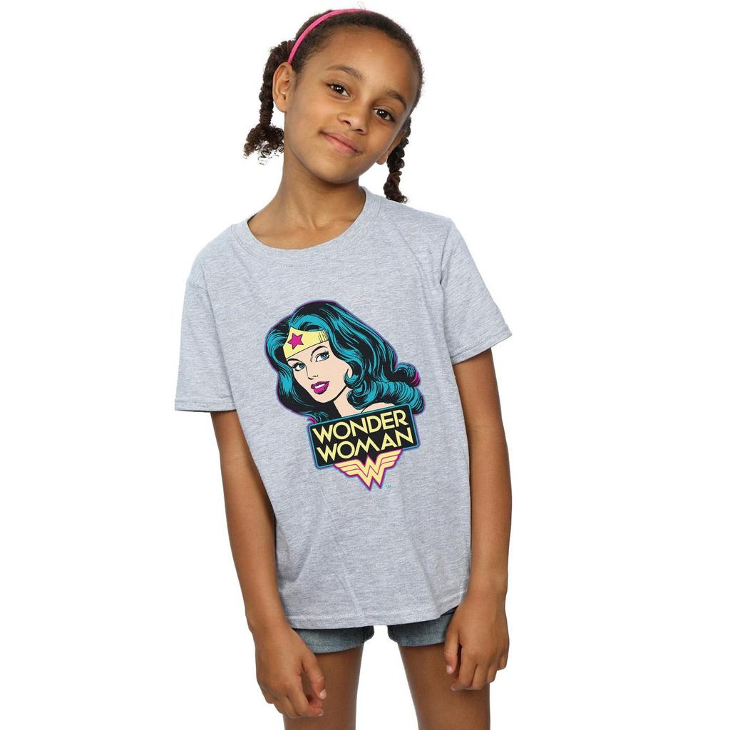 Wonder Woman Girls Head T-Shirt