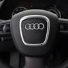 For Audi  A3 A4 B8 8P B9 8V A5 A6 C7 A7 Q3 Q5 Q7 Automobile Steering Wheel Logo Bright Frame Strip Electroplated Emblem