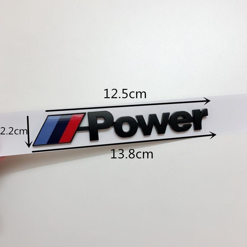 NAZF2 For BMW 1 3 5 7 Series M Performance Emblem M3 M5 X1 X3 X5 X6 E46 E36 Rear Luggage Compartment Logo Sticker Metal Sticker M Logo
