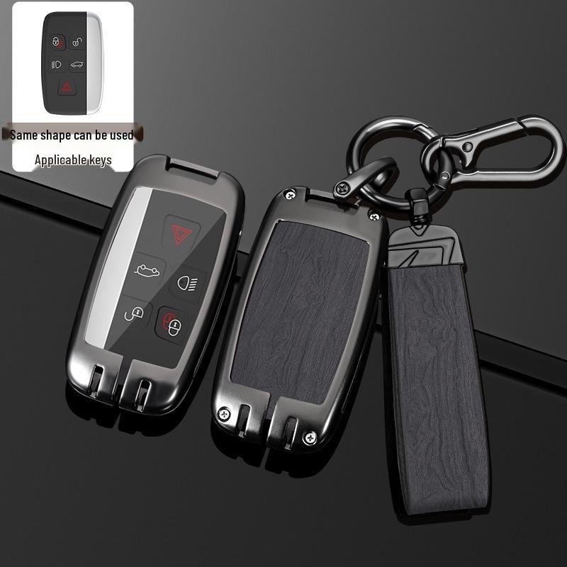 Land Rover Key Case for Range Rover, Defender, Velar, Evoque, Discovery 4, Freelander, and Discovery 5 - Metal Car Key Bag.