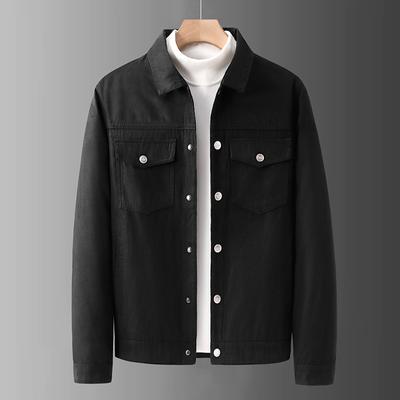 Suede Jacket Men's Work Jacket Lapel Autumn and Winter Casual and Versatile