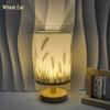 Nordic Solid Wood USB Table Lamp with Fabric Shade - LED Night Light for Bedroom & Study