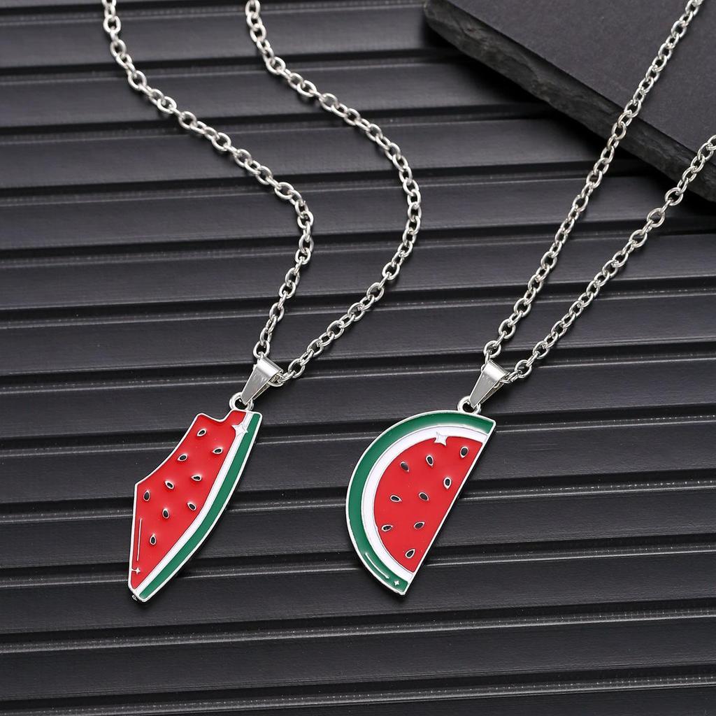 Palestina Watermeloen Ketting - Uniek Ontwerp, Hoge Kwaliteit Dames Hanger