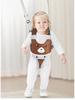 Baby Walker Mesh Breathable Bear Style, Baby Walking Traction Belt & Multifunctional Basket