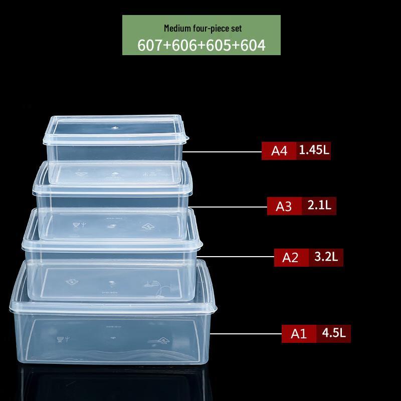 Jiemengzhe Rectangular Food Storage Container Set