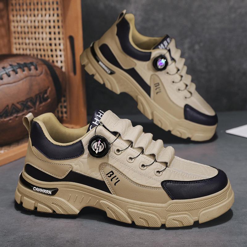 2025 New Rotating Button Elastic Autumn and Winter Trend Outdoor Travel Daily Work Casual Shoes Spot