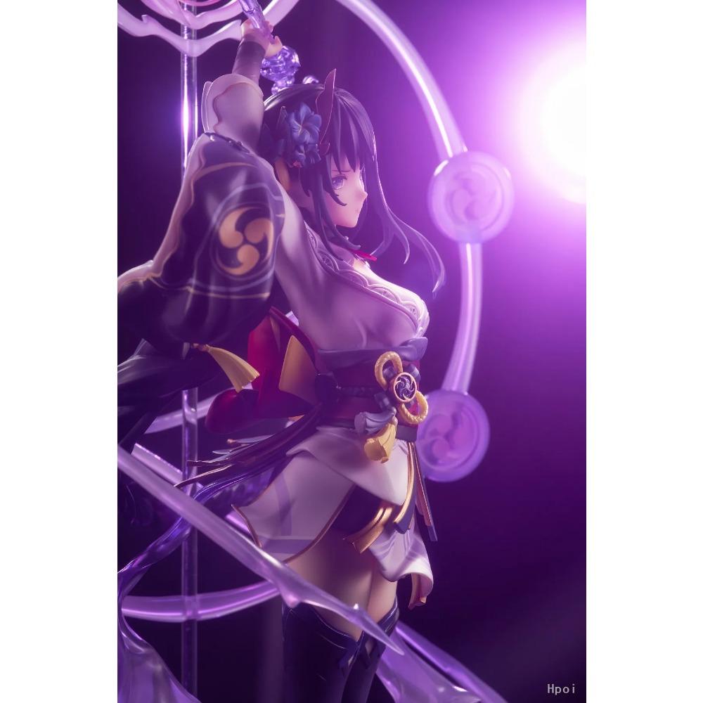 23CM Anime Game Genshin Impact Raiden Shogun Figure Cute Cool Anime Model Toys Gifts Collection Action Figure  Ornaments PVC