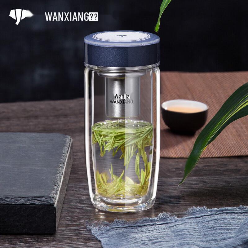 Wanxiang Portable Double-Walled Glass Tumbler