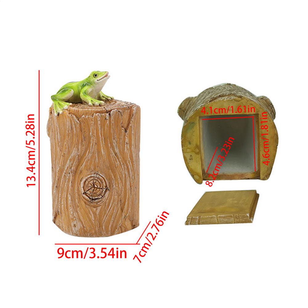 Garden Courtyard Simulated Animal HiddenKey Box Resin Animal Shape Hiddens Cute Garden Decoration Garden Key Holder Home Fitting