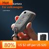 Interior Mouldings Car Key Case Alcantara Keychain For VW Volkswagen Golf 7 MK7 Tiguan MK2 Passat Sagitar Cover Shell Auto Inter