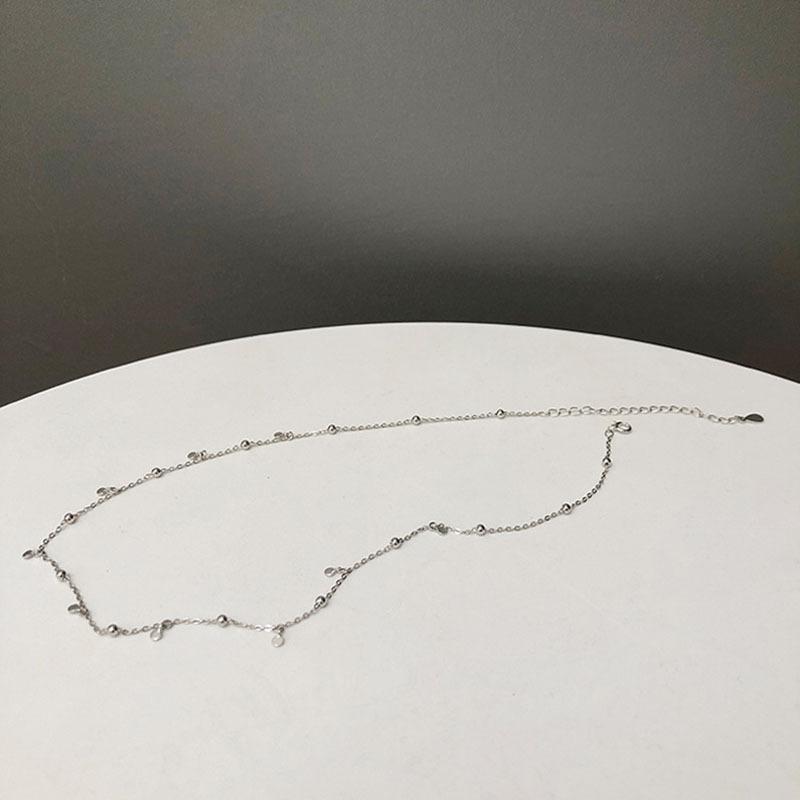 Necklace Shiny Exquisite Round Pendant Choker Birthday Party Gift Women's Fine Jewelry