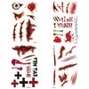 Halloween Gloves Scary Atmosphere Decorated Blood Gloves Blood Socks Party Costume Blood Mark Props Halloween Decorative Prop