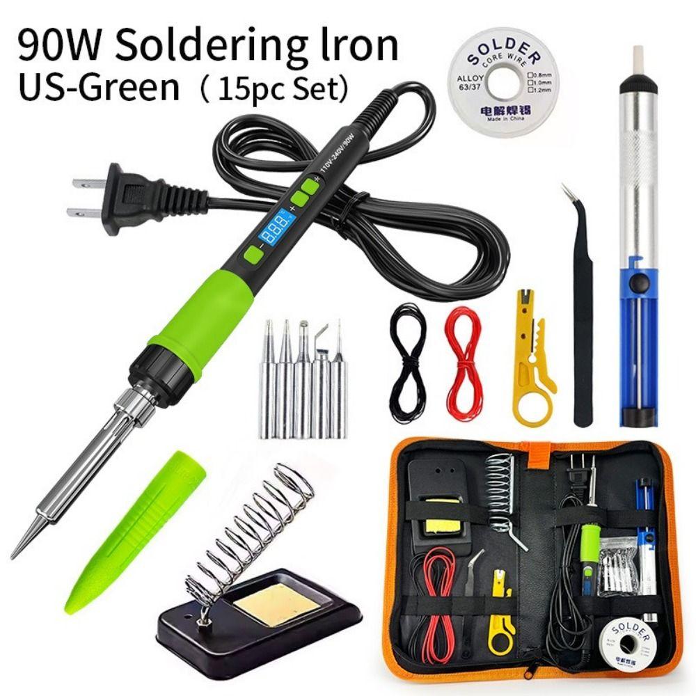 EU/US/UK Plug Digital Display Soldering Iron 90W Soldering Iron Pen DIY Projects