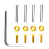 4pcs Chassis Fan Screws Quieter Operation Cooling Fan Nut Screws Double Fixed with Spacer and Tool for DIY Modified Cooling Fan
