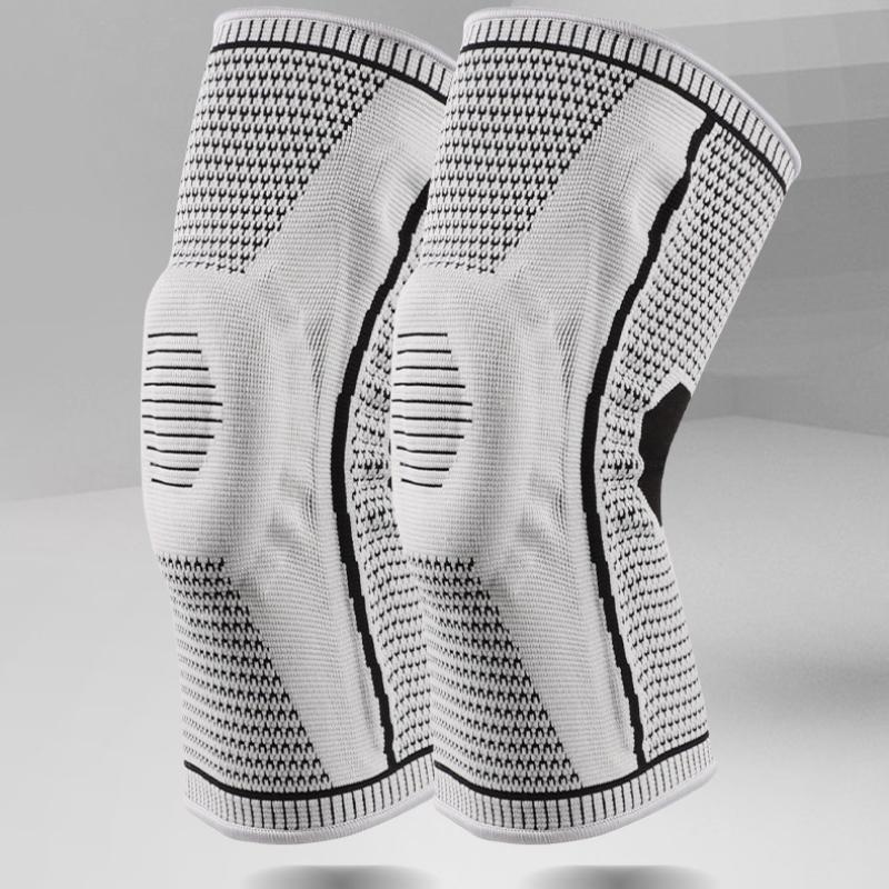 Zewnętrzne artykuły sportowe koszykówka sportowe nakolanniki męskie silikonowe rowerowe do biegania nylonowe ochraniacze na nogi ochraniacze przed uderzeniami