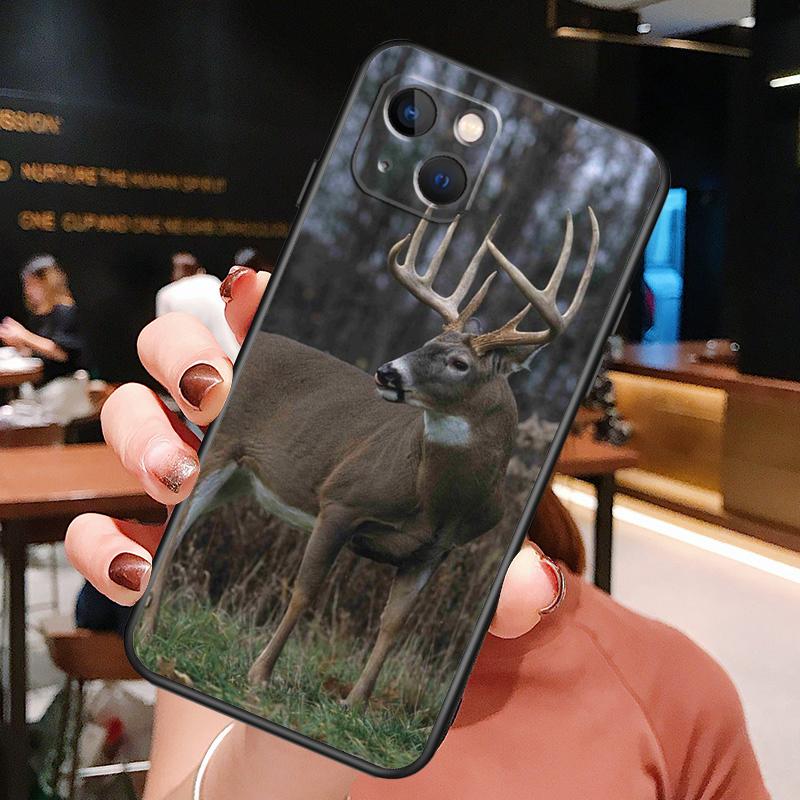 

Deer Hunting Camo Phone Case For iPhone 16 Pro Max 14 13 12 11 15 Pro Max Plus 12 13 Mini XR 16e Funda Cover iPhone 16 Pro