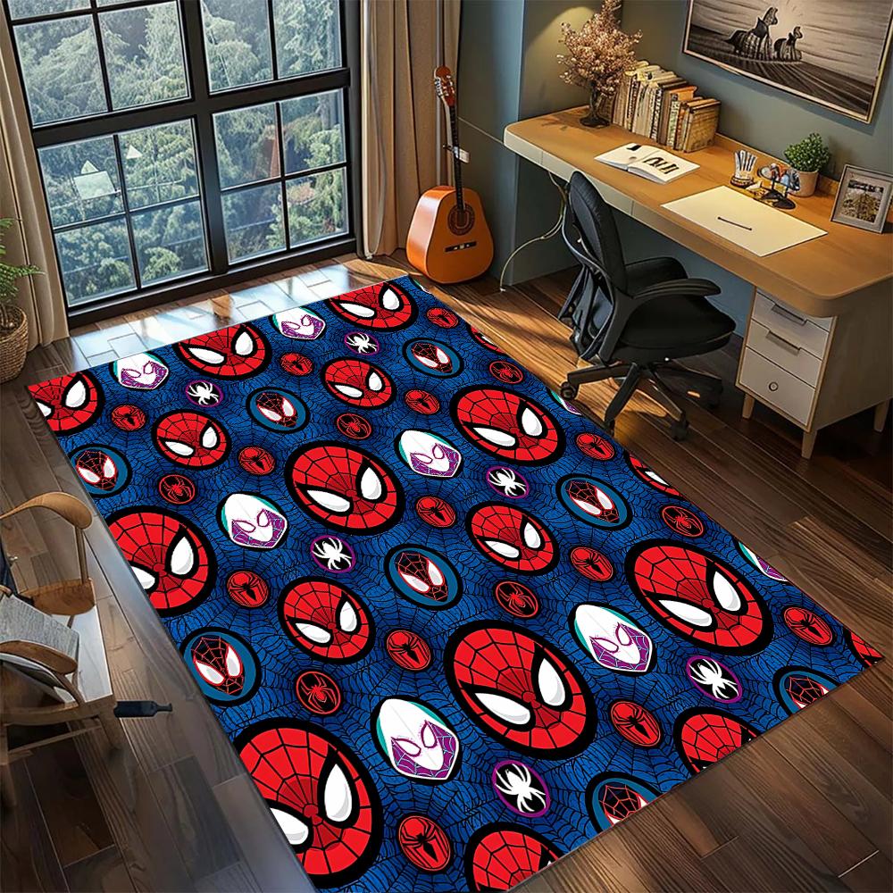 Spider-Man: Guardian Hero Rug Carpet Large Area Rug Non Slip Washable Floor Mat Gamer Room Bedroom Home Decor
