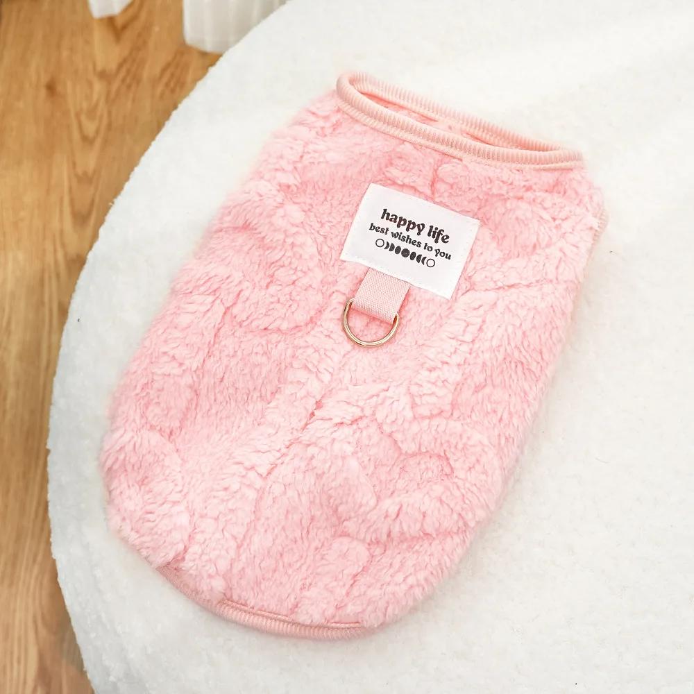 

Cute Dog Winter Clothes Warm for Small Dogs Cat Outdoor Soft Cozy Fleece Jacket Vest Coat Pet Chihuahua Yorkies Corgi Ropa Perro XS（old） розовый