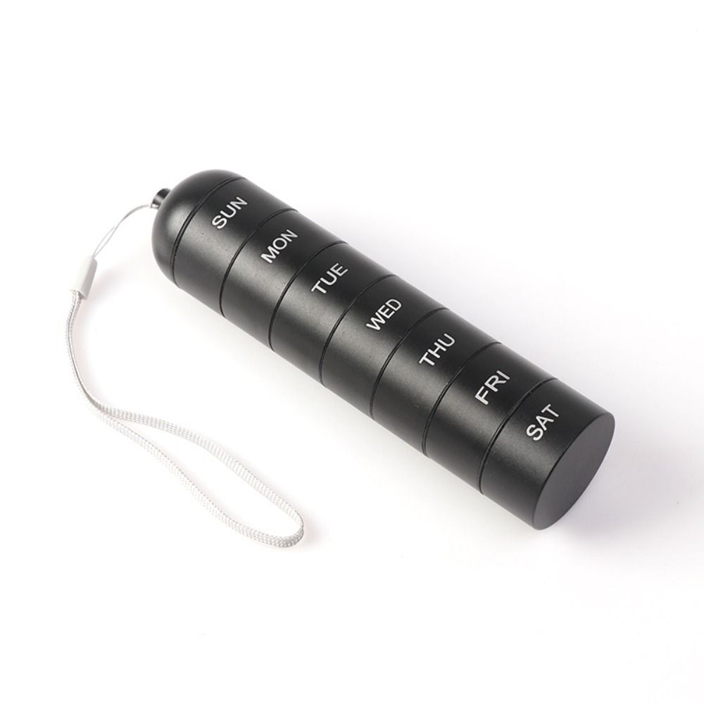 Stainless Steel Sealed Compartment EDC Tool Sealed Pill Bottle Storage Box Bottle Medicine Box