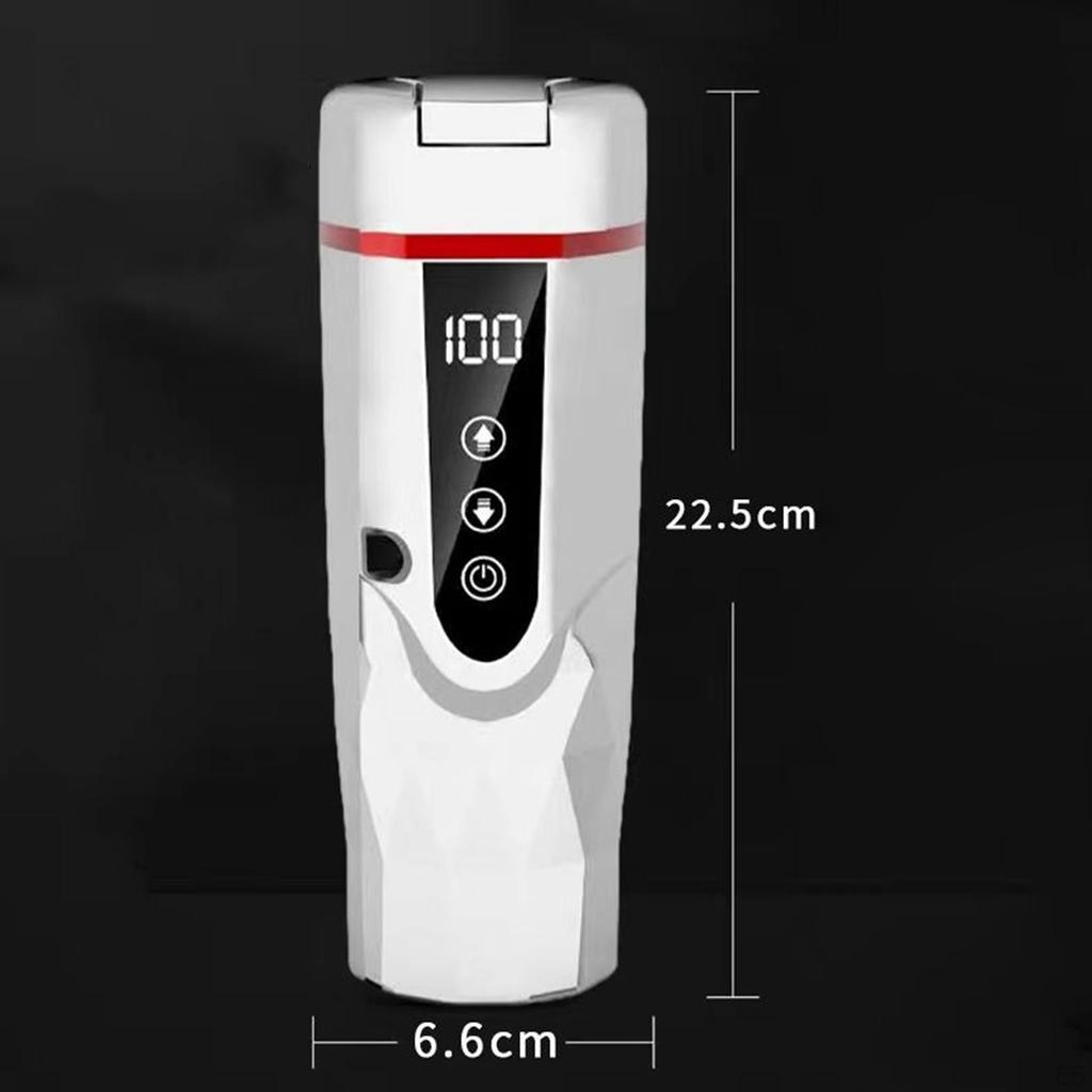 12 V 24 Car Electric Kettle Heated Travel Mug Smart Heating Cup for Milk